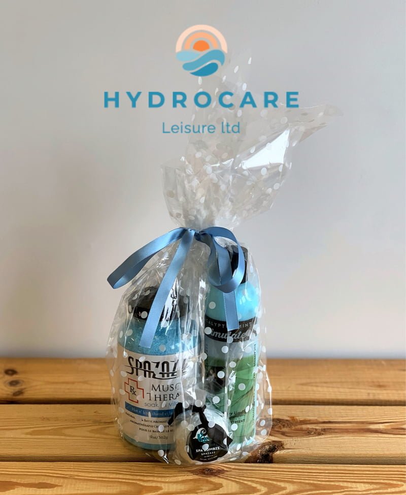 Hydrocare spa gift set for muscle therapy
