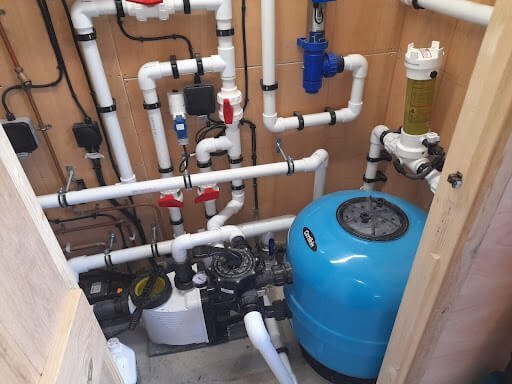 Swimming pool plant room