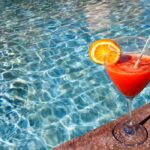 A cocktail by the pool